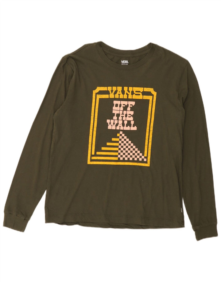 Vans Herren Grafik-Oberteil, langärmelig, Mittelkhaki, Baumwolle