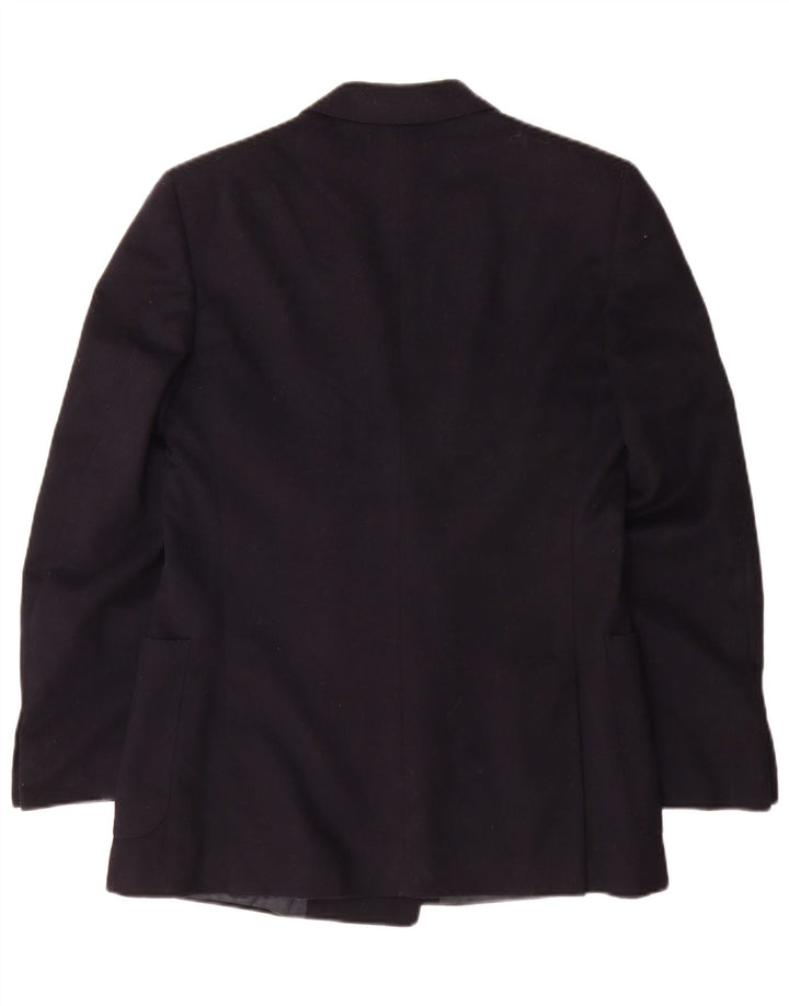 Zweireihiger Herren-Blazer von San Remo, IT 46, kleine marineblaue Wolle