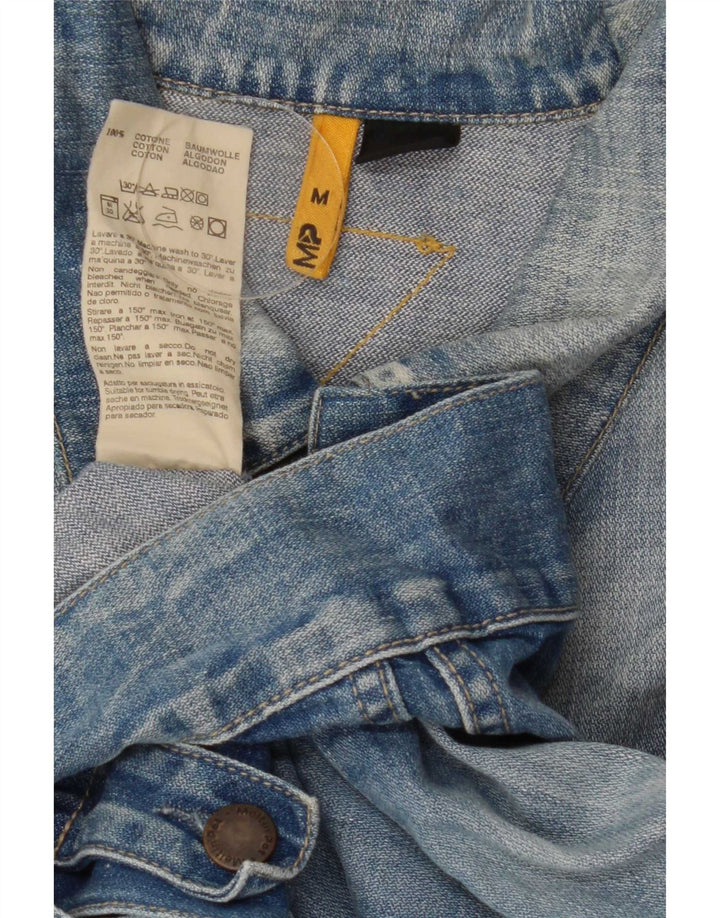 Meltin' Pot Herren Jeansjacke UK 38 Mittelblaue Baumwolle