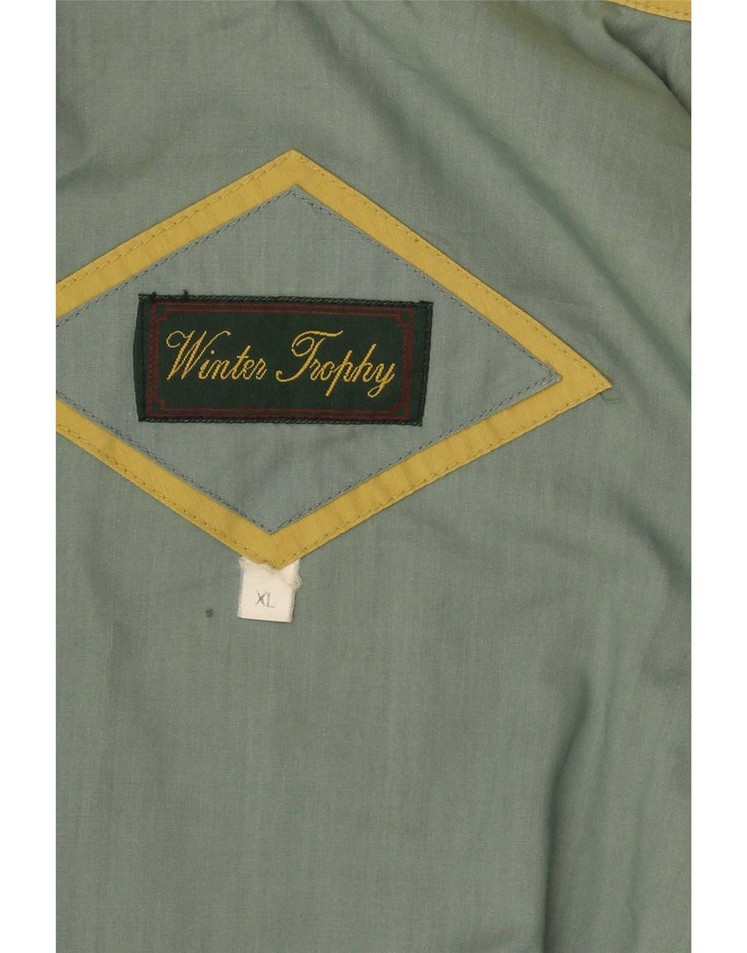 Vintage Herren Bomberjacke mit Kapuze UK 42 XL Gelb