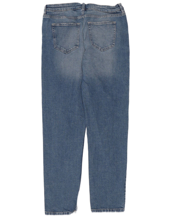 Marks & Spencer Damen Relaxed Fit Slim Jeans UK 10 Small W28 L28 Blau