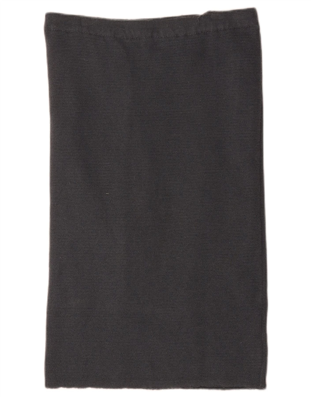 Gerader Vintage-Strickrock für Damen, W30, mittelgraue Wolle