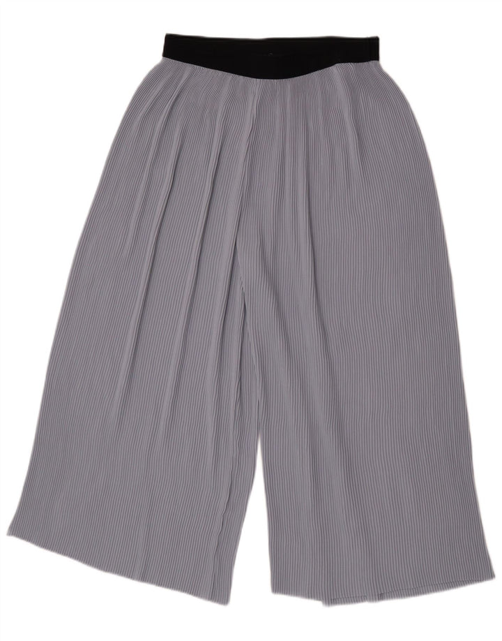 Zara Cullotes Capri-Hose für Damen, Größe M, W28, L21, Blau, Farbblock