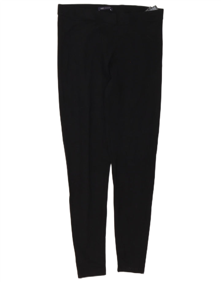 Marks & Spencer Damen Leggings UK 14 Große schwarze Baumwolle