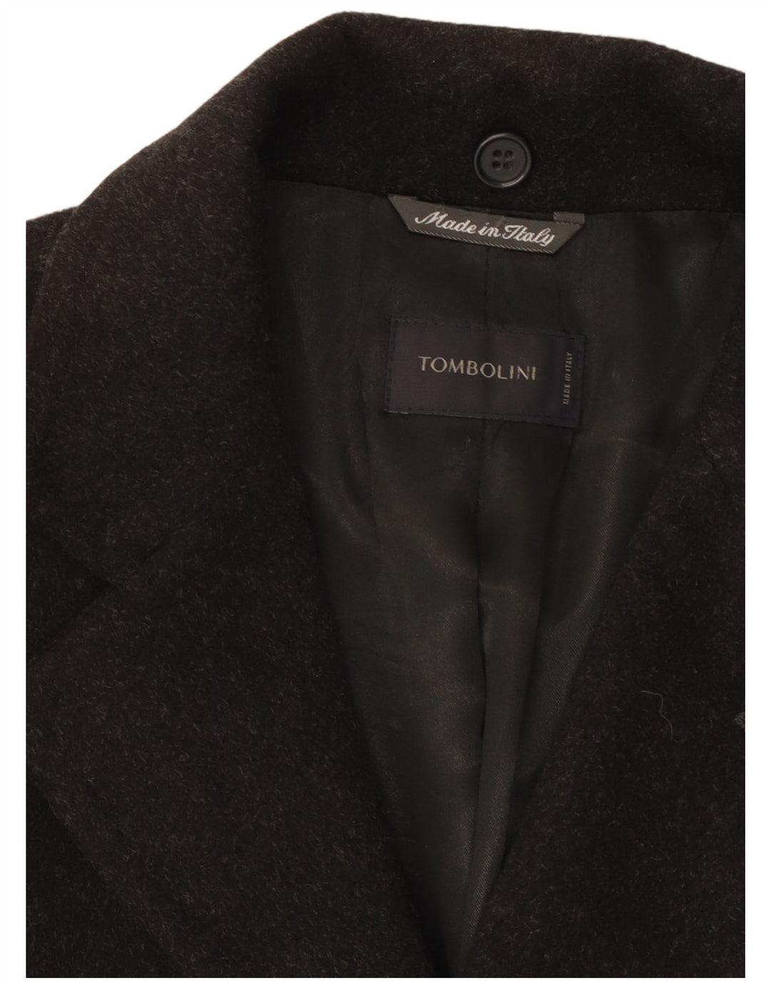 Tombolini Herrenmantel IT 50 Large Grau Wolle Klassisch