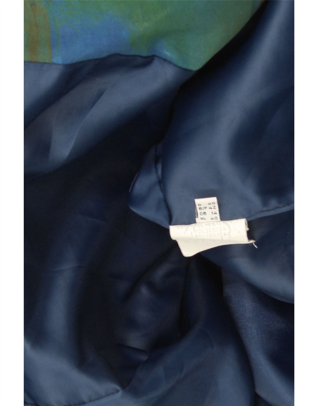 Sympatex Herren-Jacke mit abstraktem Muster, gepolstert, Gr. 14, groß, grün, Retro