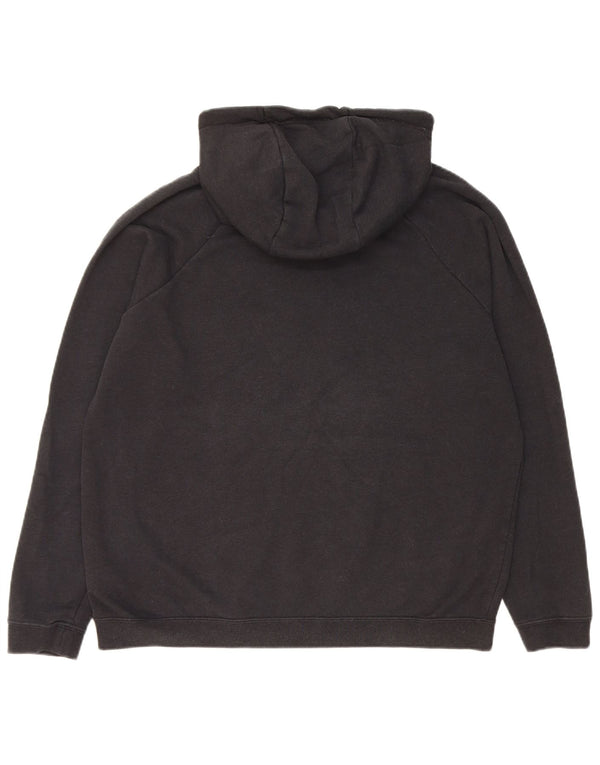 Nike Damen Kapuzenpullover UK 16 Large Schwarz Baumwolle