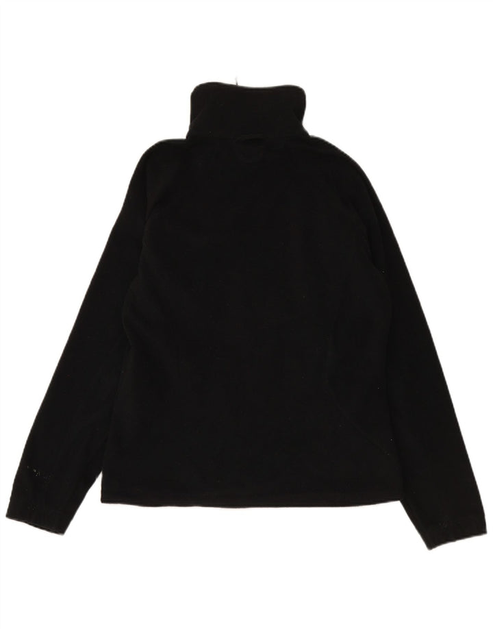 COLUMBIA Womens Fleece Jacket UK 14 Medium Black Polyester