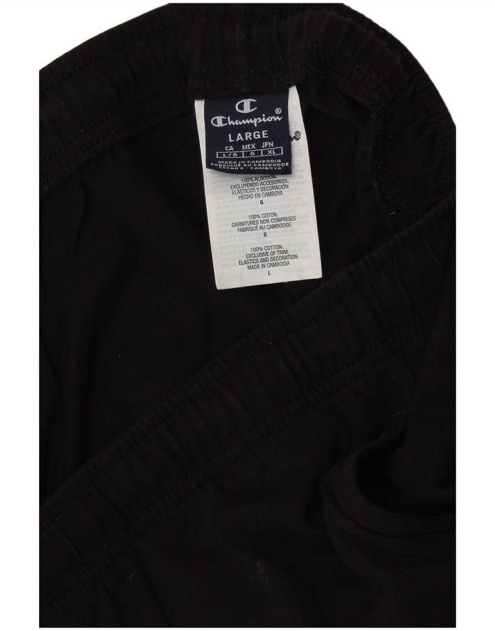 CHAMPION Herren-Trainingshose, große schwarze Baumwolle