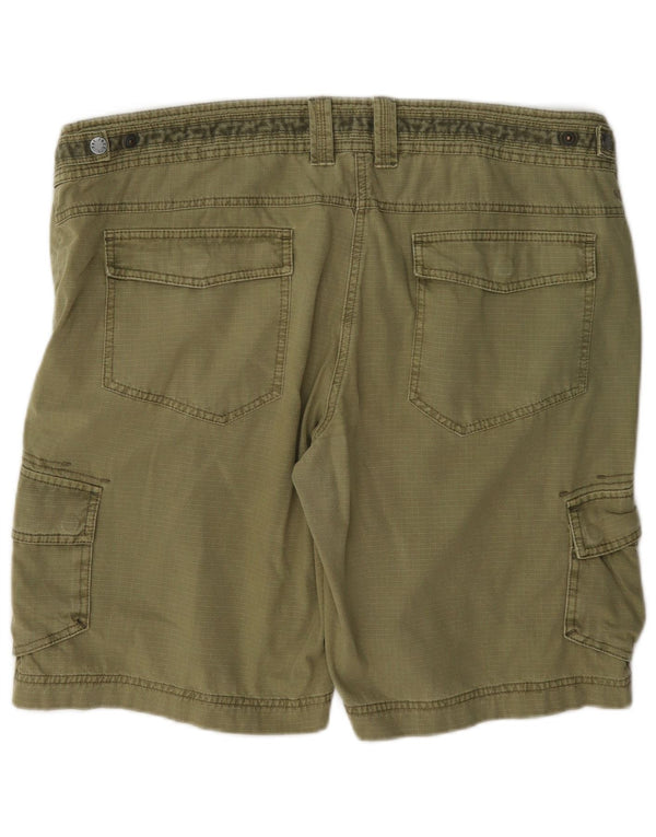 Fat Face Damen Cargoshorts UK 18 XL W38 Grüne Baumwolle