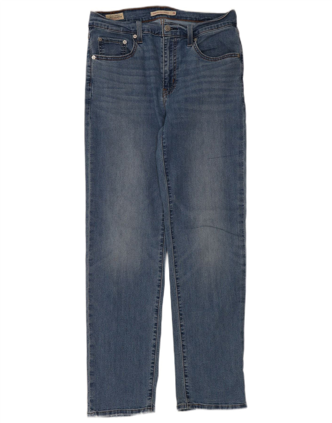 Levi's Damen 724 High Rise Straight Jeans W29 L30 Blau