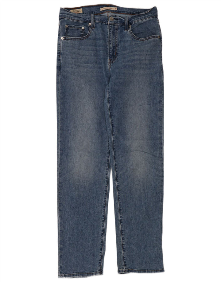 Levi's Damen 724 High Rise Straight Jeans W29 L30 Blau