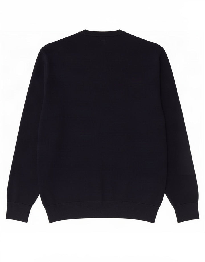 Gap Herren-Pullover mit V-Ausschnitt aus Merinowolle in Mittelblau