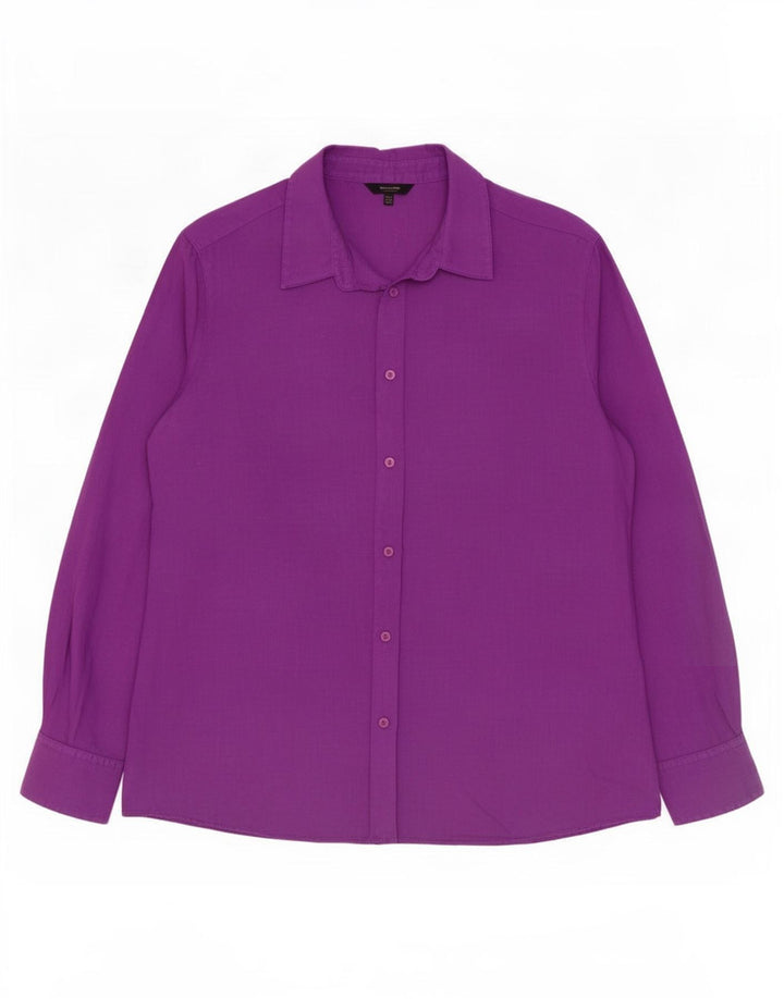 Massimo Dutti Damen Hemd EU 44 XL Lila