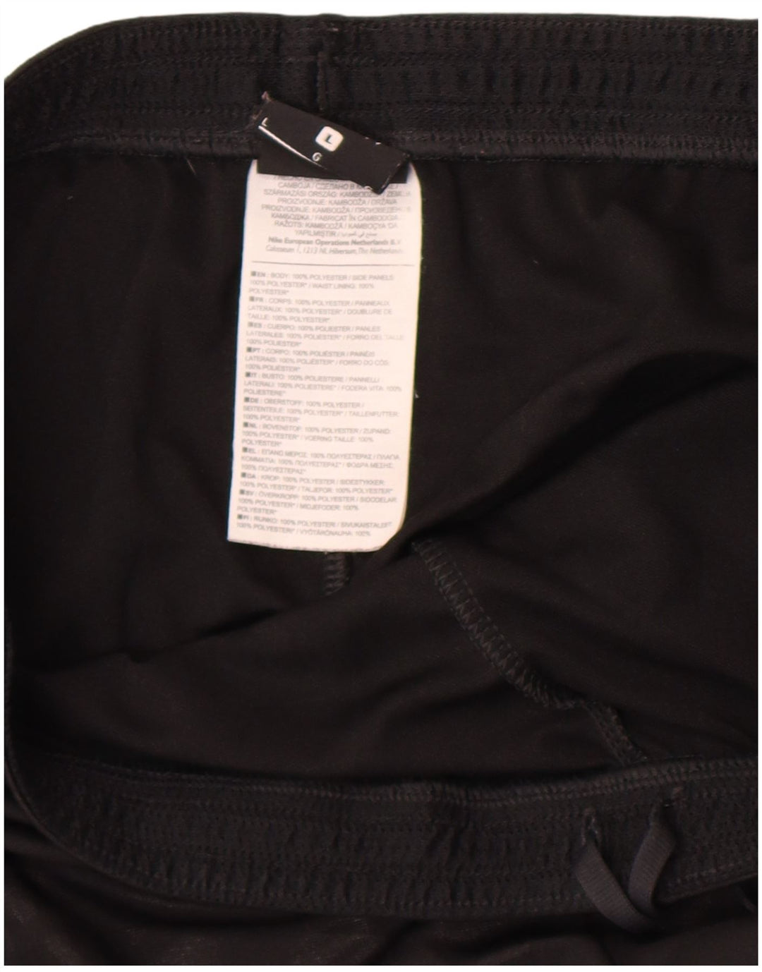 Nike Herren-Sportshorts, groß, aus schwarzem Polyester