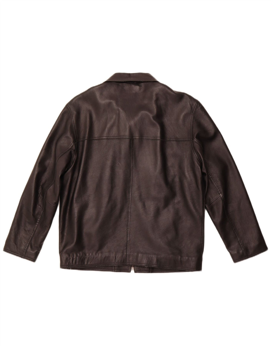 MADDOX Damen Lederjacke UK 22 3XL Schwarzes Leder