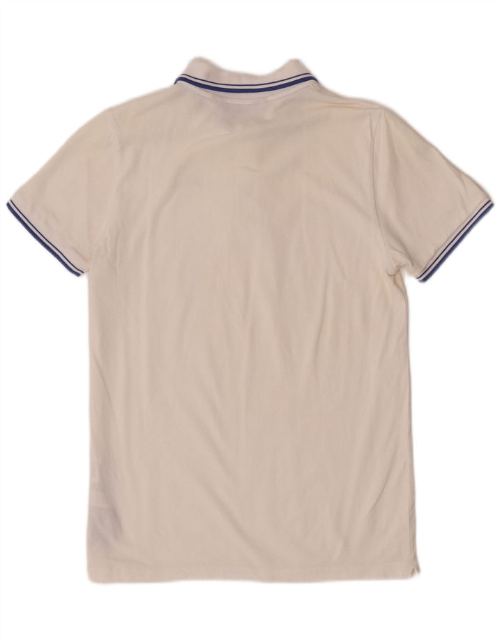 Kappa Herren-Poloshirt aus mittelweißer Baumwolle