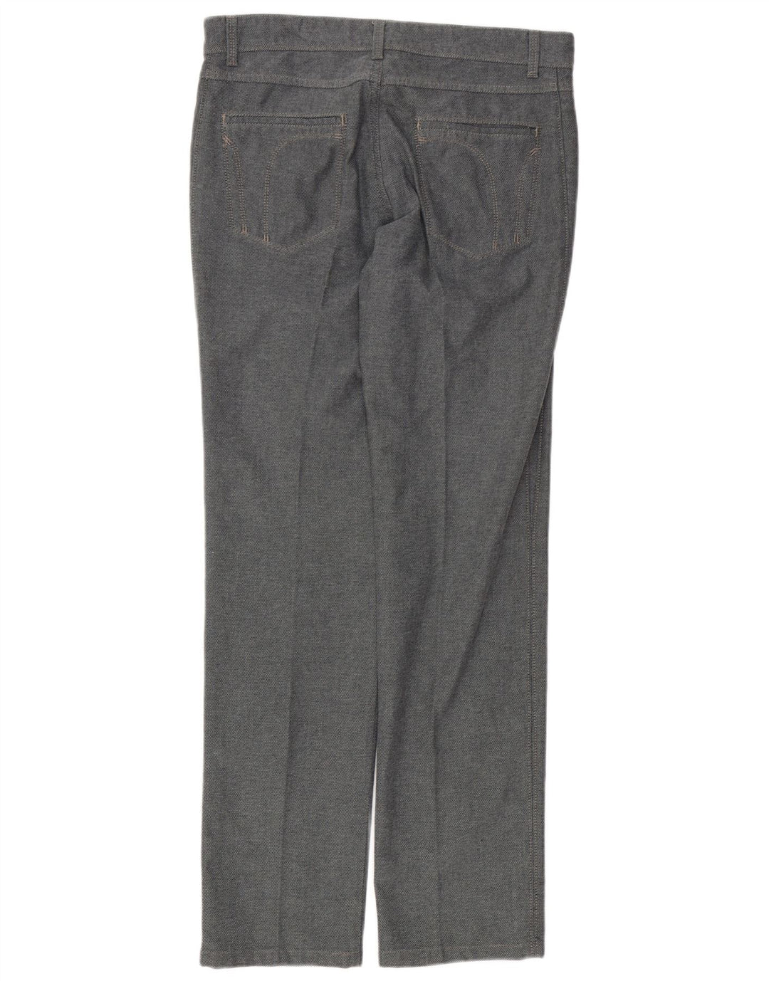 Trussardi Damen Gerade Freizeithose W30 L34 Grau