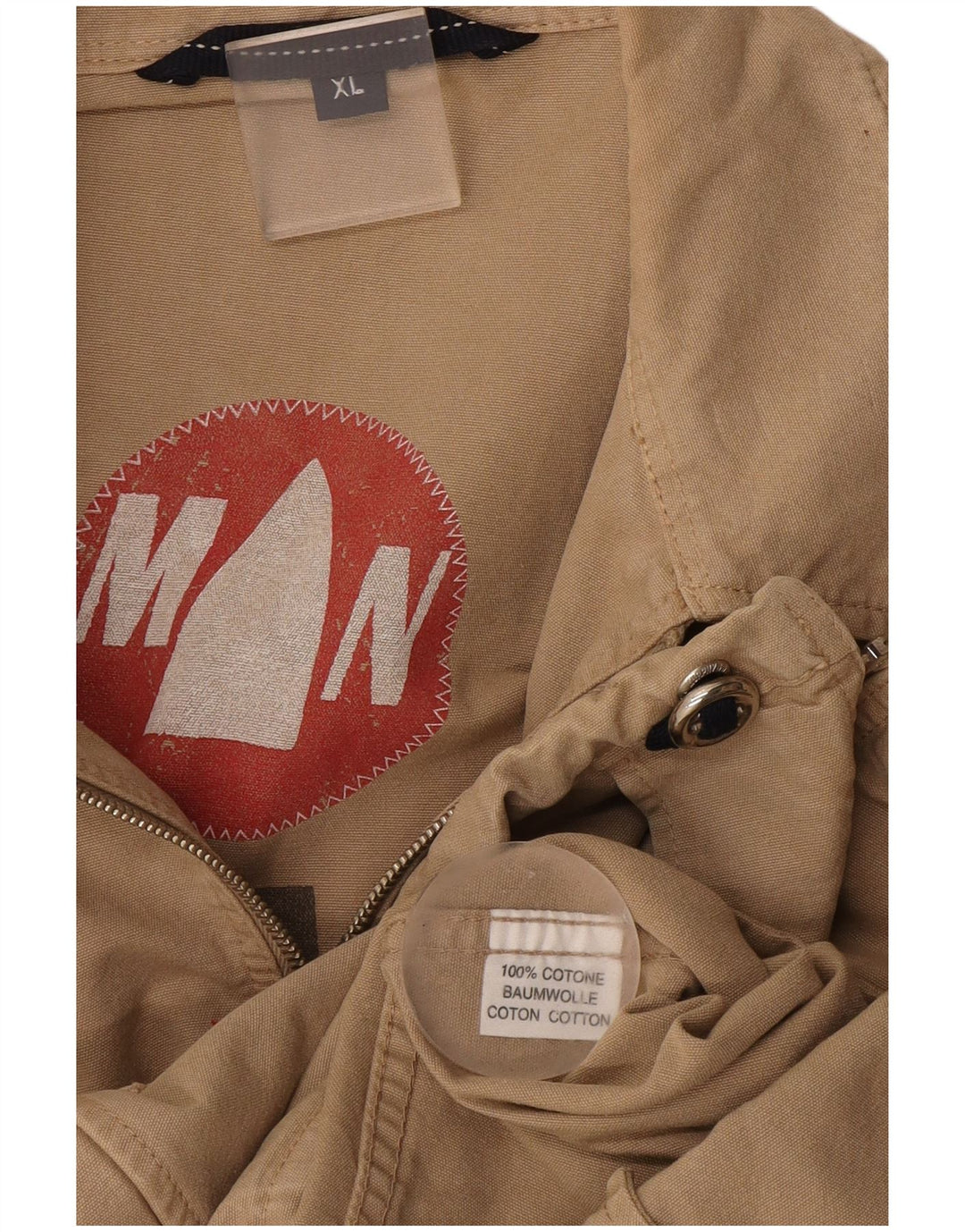 Murphy & Nye Herren Bomberjacke UK 42 XL Beige Baumwolle