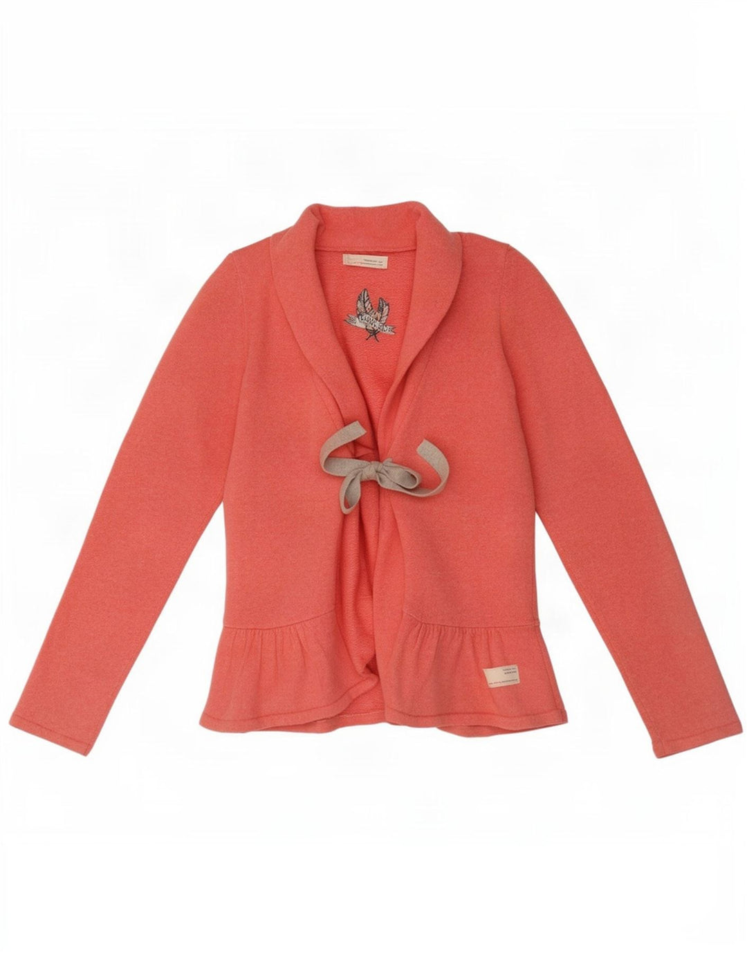 Odd Molly Damen-Cardigan, Größe 2, mittelrosa, gesprenkelte Baumwolle