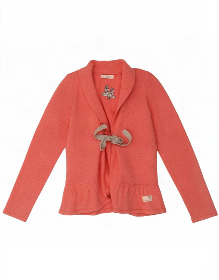 Odd Molly Damen-Cardigan, Größe 2, mittelrosa, gesprenkelte Baumwolle