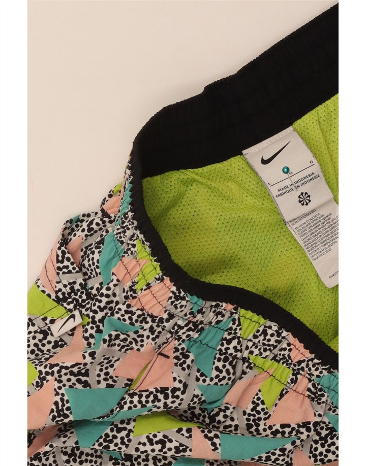 Nike Herren-Badeshorts, groß, mehrfarbig, geometrisch, Polyamid