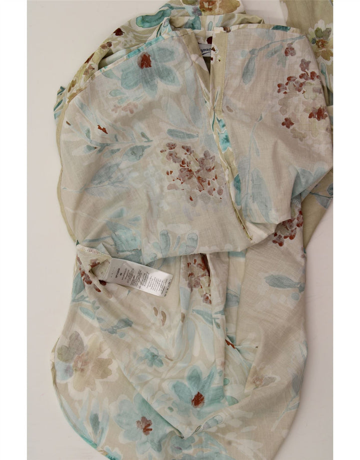 KAOS Womens Shirt EU 40 Medium Beige Floral Cotton Vintage Kaos and Second-Hand Kaos from Messina Hembry 