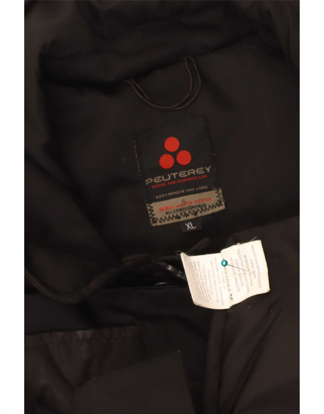 PEUTEREY Herren Windjacke UK 42 XL Schwarz Polyester