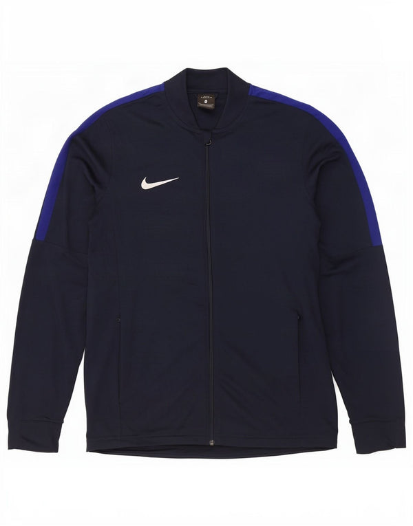 Nike Herren-Dri-Fit-Trainingsanzug-Top-Jacke, mittelgroß, Marineblau, Farbblock