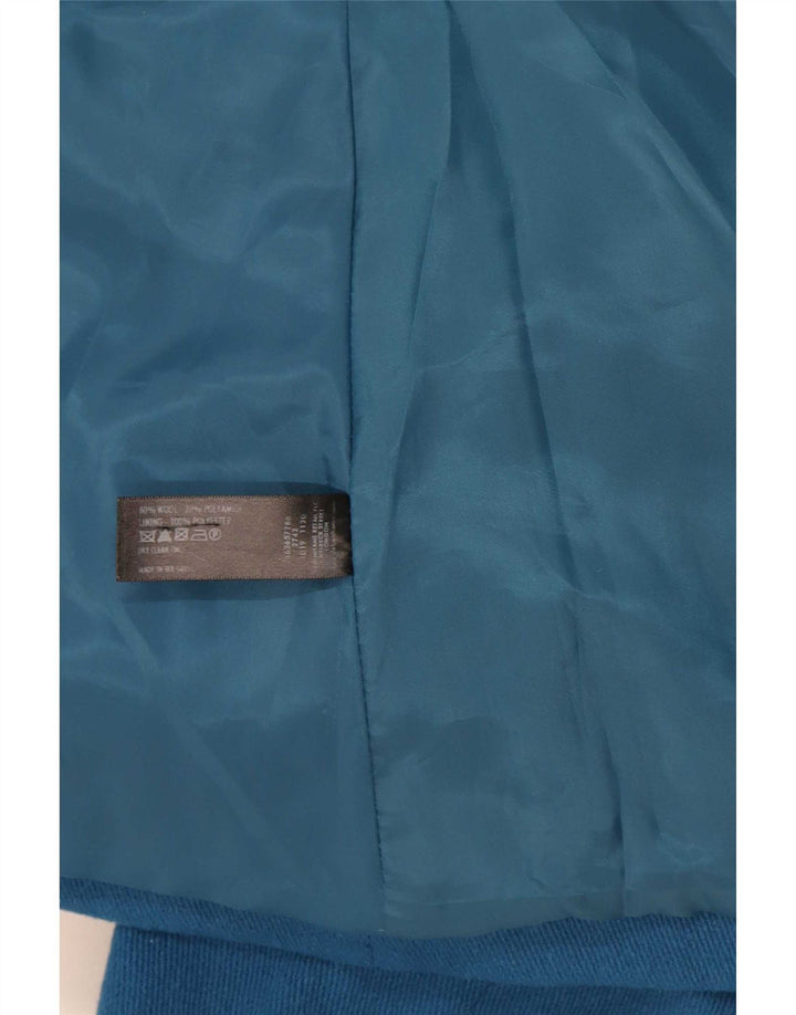 John Rocha Damen Pea Coat UK 22 3XL Blaue Wolle