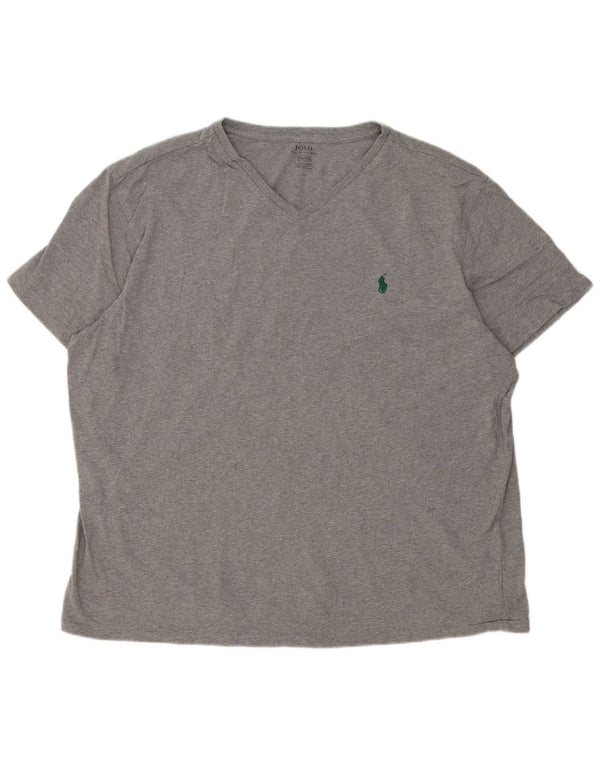 Polo Ralph Lauren Herren T-Shirt Top 2XL Grau Baumwolle