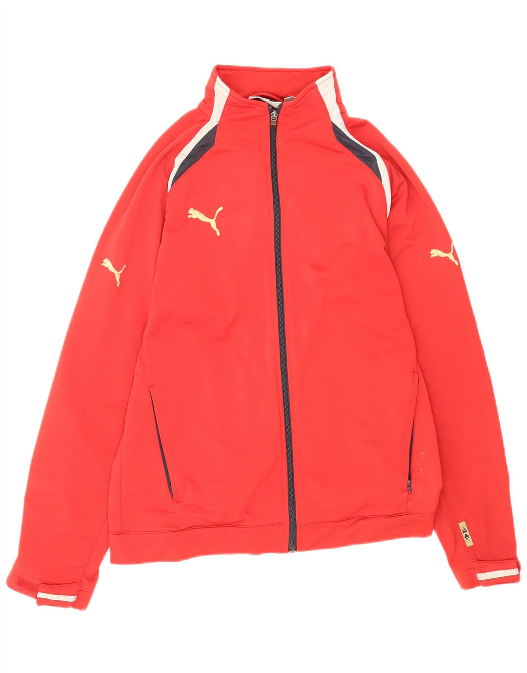 Puma Herren-Trainingsanzug-Top-Jacke, kleines rotes Polyester