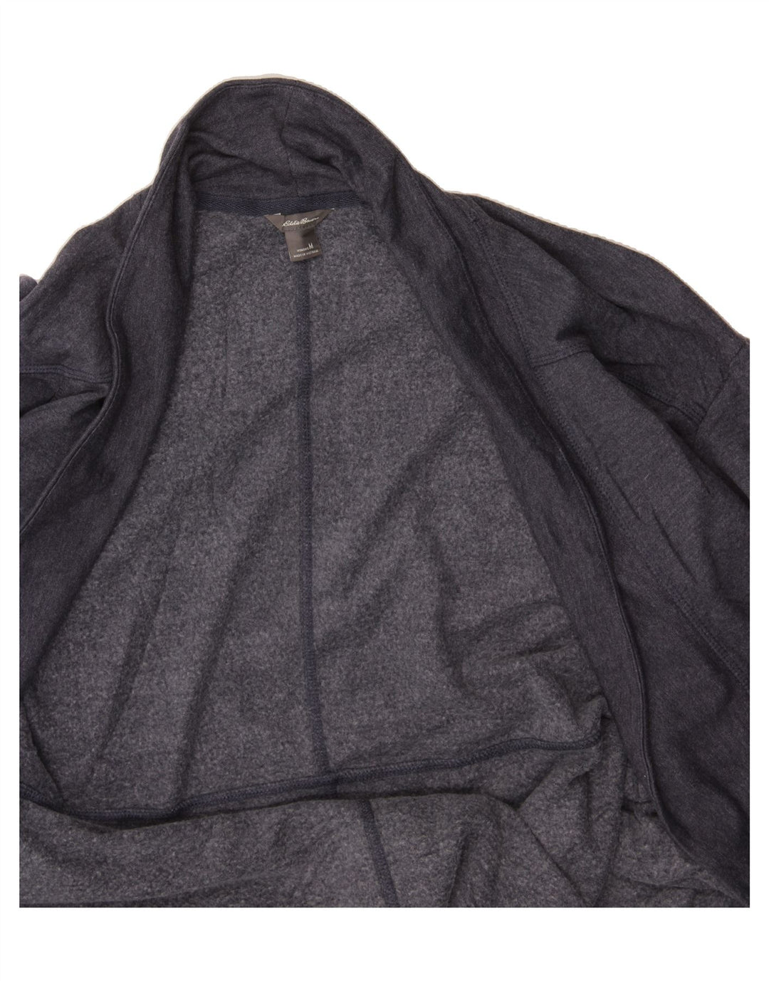 EDDIE BAUER Womens Longline Cardigan Top UK 14 Medium Navy Blue Cotton Vintage Eddie Bauer and Second-Hand Eddie Bauer from Messina Hembry 