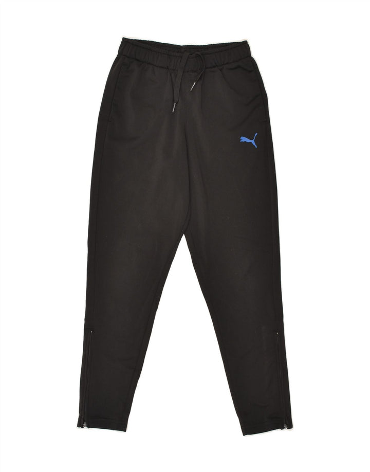PUMA Boys Tracksuit Trousers 9-10 Years Black Polyester | Vintage Puma | Thrift | Second-Hand Puma | Used Clothing | Messina Hembry 