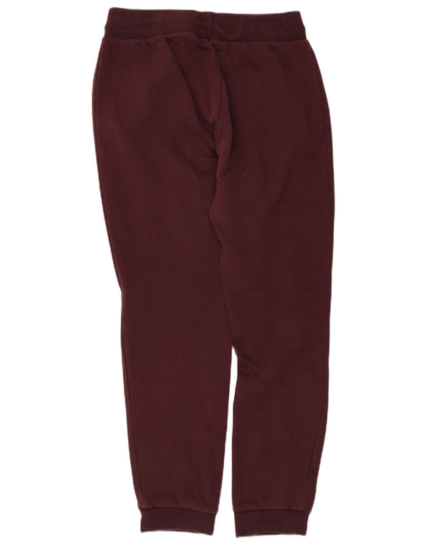 Adidas Damen Trainingshose Jogger UK 14 Medium Burgunder Baumwolle