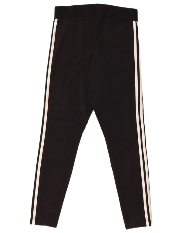 Adidas Damen Leggings UK 12/14 Mittelschwarze Baumwolle