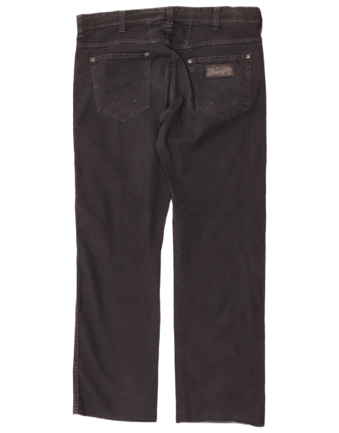 Wrangler Herren Clyde Straight Jeans W36 L32 Schwarze Baumwolle