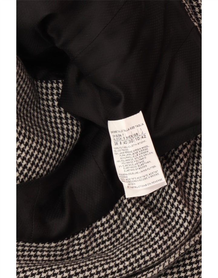 MAX MARA Damen 4-Knopf-2-teiliges Rock-Set UK 10 Small W28 Grau Klassisch