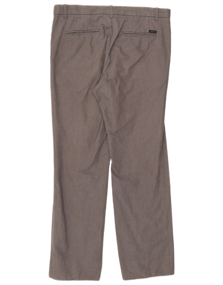 Gant gerade Chino-Hose für Herren, W33, L31, graue Baumwolle