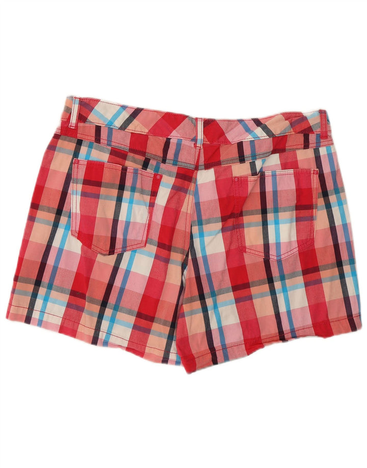 LEE Womens Natural Fit Casual Shorts US 16 2XL W38 Rot karierte Baumwolle