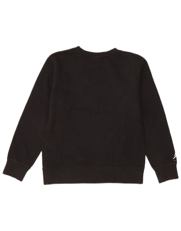Nike Jungen-Pullover mit grafischem Kapuzenpullover, 12–13 Jahre, groß, schwarze Baumwolle