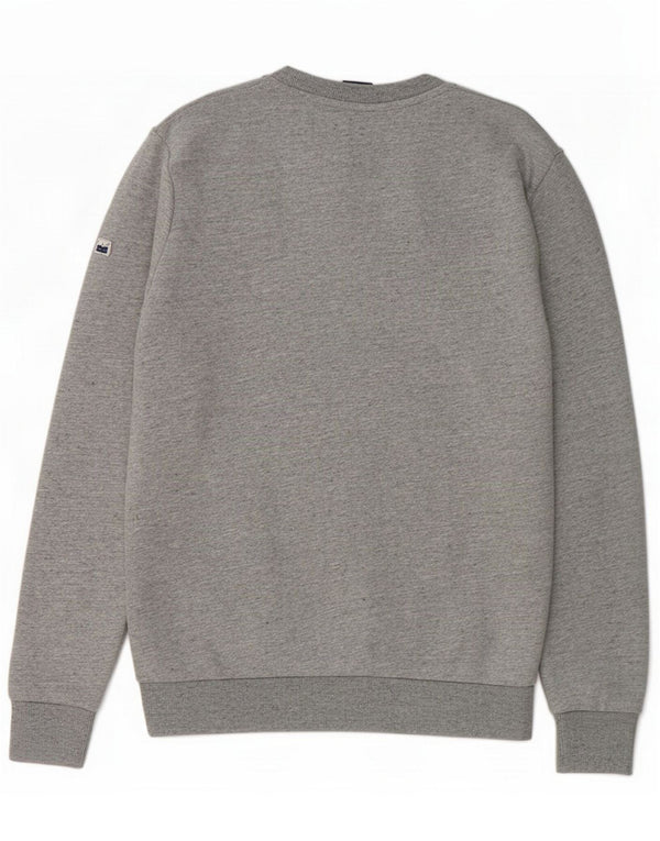 Superdry Herren-Sweatshirt mit Grafik, Größe S, Grau, Baumwolle