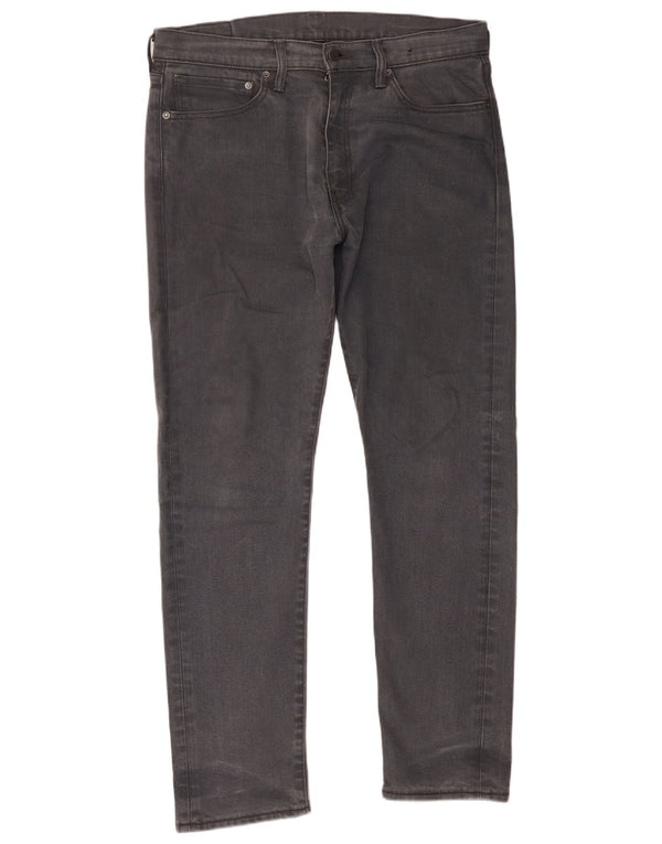 Levi's Herren Slim Jeans W34 L32 Graue Baumwolle