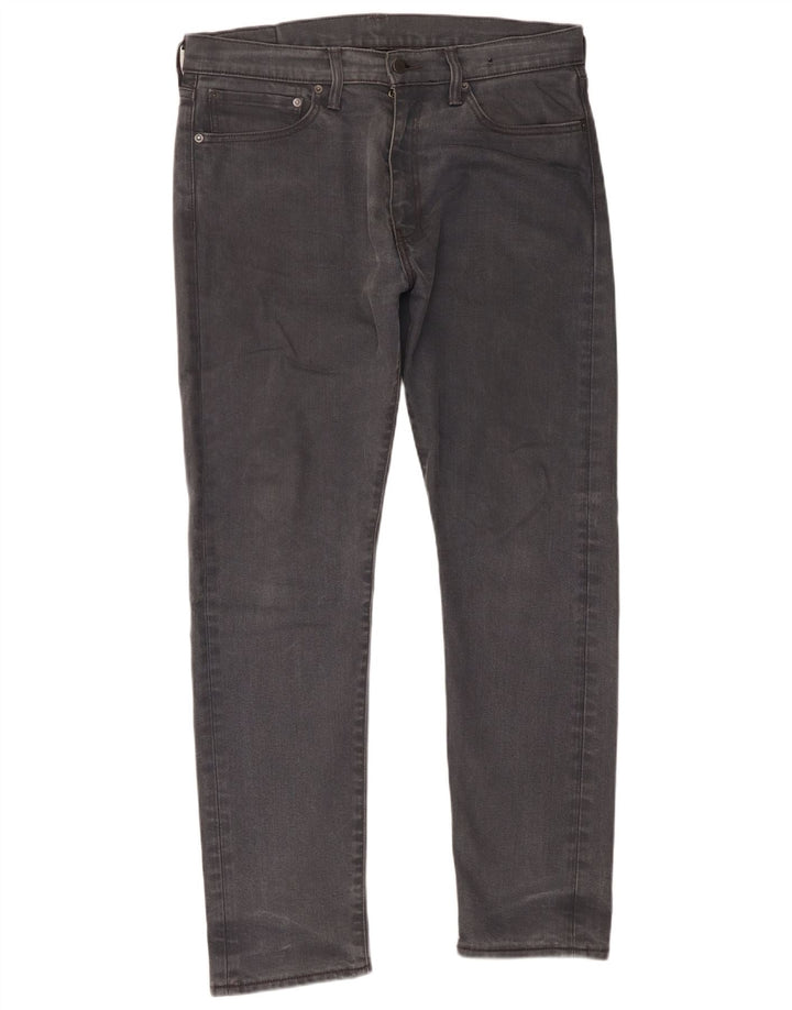 Levi's Herren Slim Jeans W34 L32 Graue Baumwolle