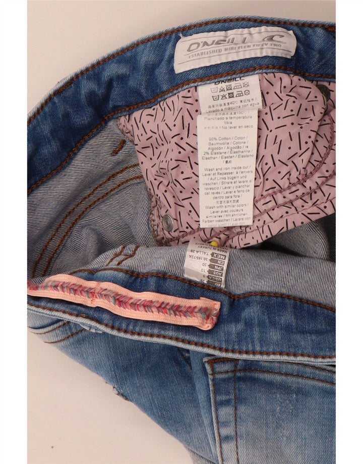 O'Neill Damen Jeansshorts W30 mittelblaue Baumwolle