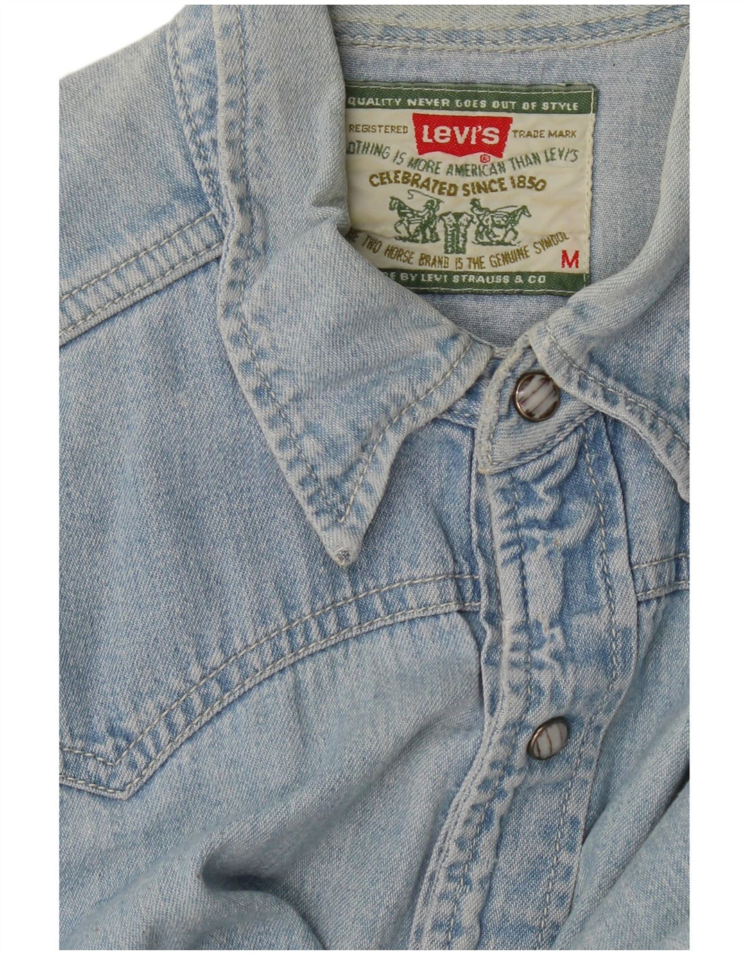 Levi's Herren Jeanshemd Mittelblau