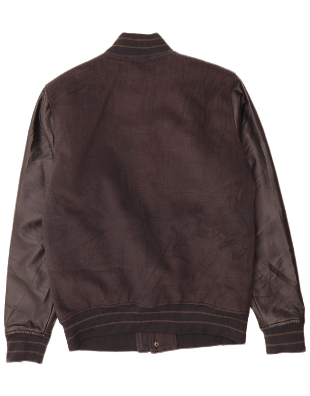 Hollister Mens Graphic Varsity Jacket UK 38 Mittelschwarzes Polyester