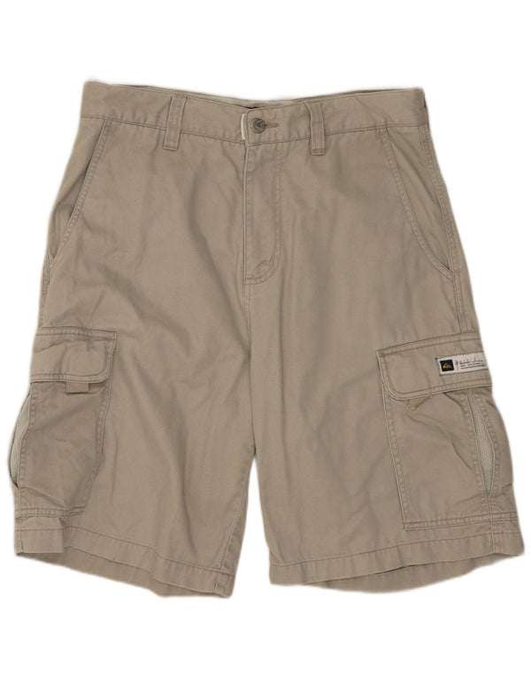 QUIKSILVER Herren Cargoshorts W30 mittelgraue Baumwolle