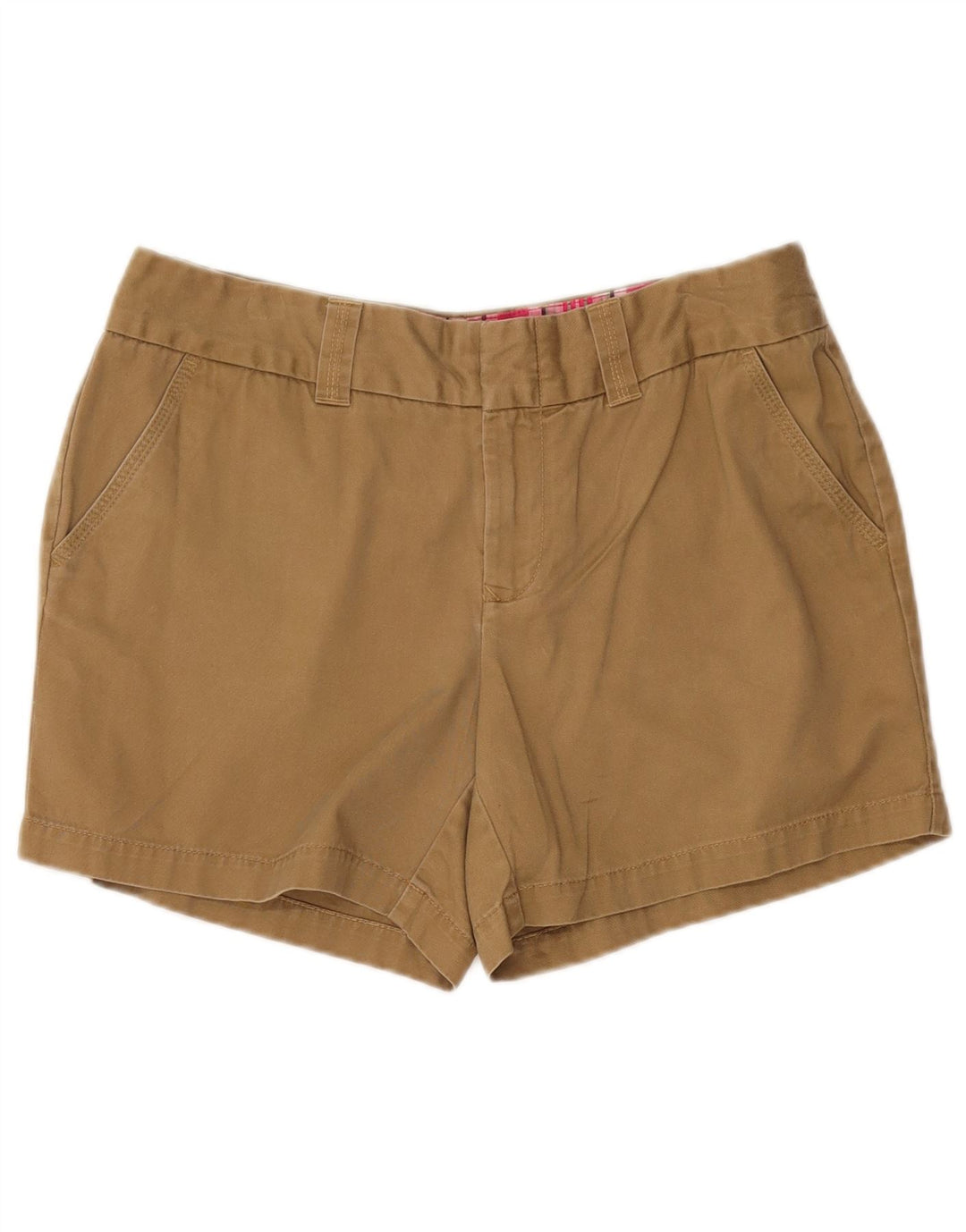 Tommy Hilfiger Damen Chino-Shorts US 10 Large W27 Braune Baumwolle