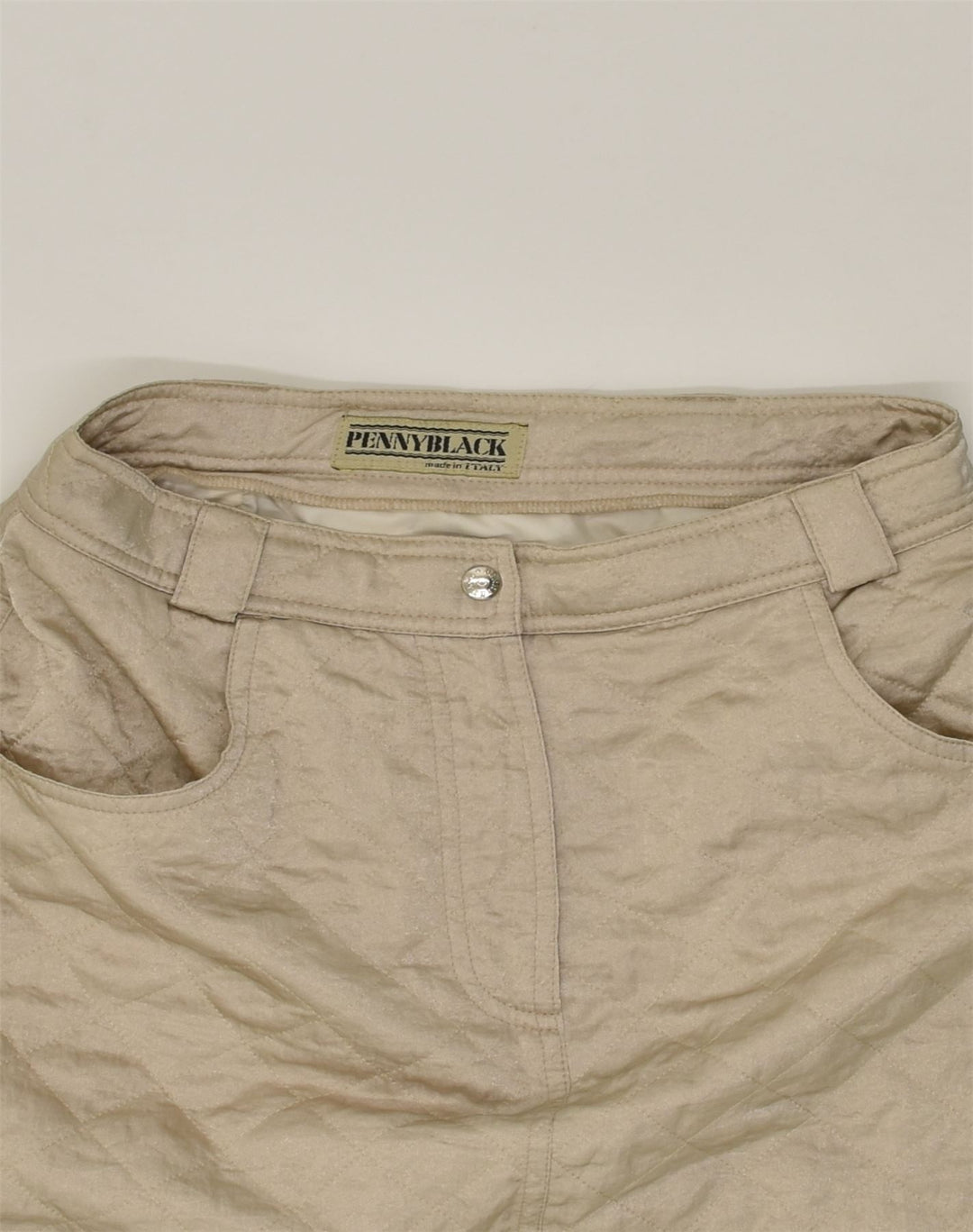 PENNY BLACK Womens Pencil Skirt IT 44 Medium W28 Beige Polyamide | Vintage Penny Black | Thrift | Second-Hand Penny Black | Used Clothing | Messina Hembry 